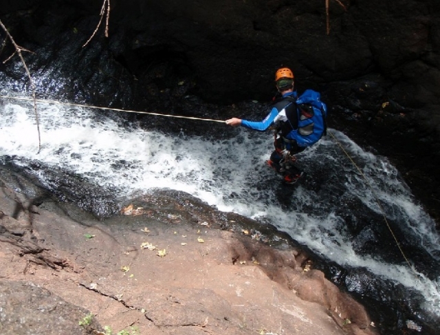 ruta en corriente